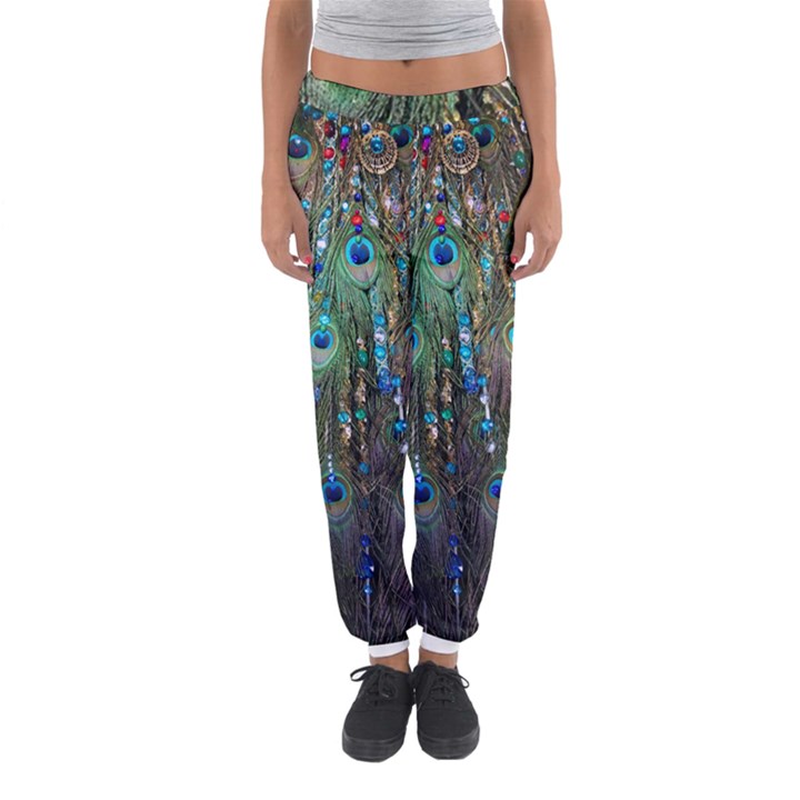 Peacock Jewelery Women s Jogger Sweatpants