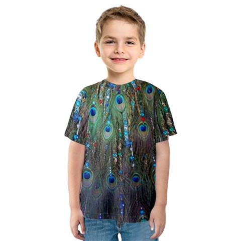 Peacock Jewelery Kids  Sport Mesh Tee by Simbadda