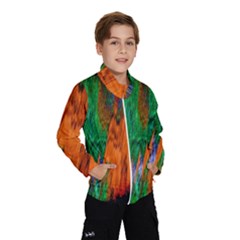 Watercolor Grunge Background Wind Breaker (kids) by Simbadda