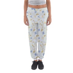 Vintage Hand Drawn Floral Background Women s Jogger Sweatpants by TastefulDesigns