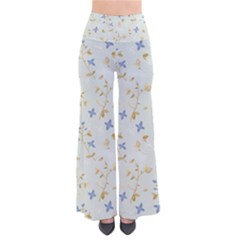 Vintage Hand Drawn Floral Background Pants by TastefulDesigns