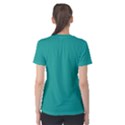 Green work hard dream big Women s Cotton Tee View2