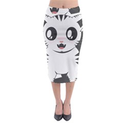 Meow Midi Pencil Skirt by evpoe