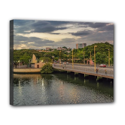 Estero Salado River Guayaquil Ecuador Canvas 14  X 11  by dflcprints