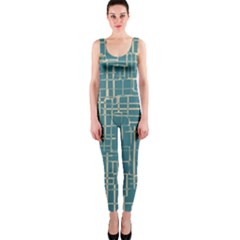  Hand Drawn Lines Background In Vintage Style Onepiece Catsuit by TastefulDesigns