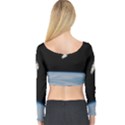 Amazing Stunning Astronaut Amazed Long Sleeve Crop Top View2