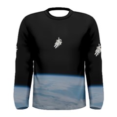 Amazing Stunning Astronaut Amazed Men s Long Sleeve Tee by Simbadda