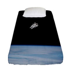 Amazing Stunning Astronaut Amazed Fitted Sheet (single Size)