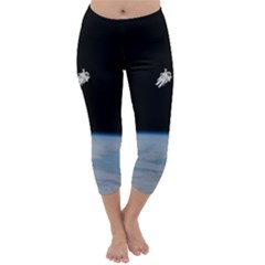 Amazing Stunning Astronaut Amazed Capri Winter Leggings  by Simbadda