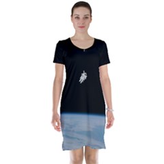 Amazing Stunning Astronaut Amazed Short Sleeve Nightdress by Simbadda