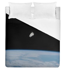 Amazing Stunning Astronaut Amazed Duvet Cover (queen Size) by Simbadda