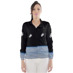 Amazing Stunning Astronaut Amazed Wind Breaker (women) by Simbadda