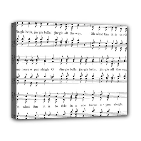 Jingle Bells Song Christmas Carol Deluxe Canvas 20  X 16   by Simbadda