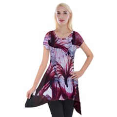 Jellyfish Ballet Wind Short Sleeve Side Drop Tunic