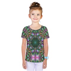 Digital Kaleidoscope Kids  One Piece Tee