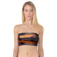 Aurora Sunset Sun Landscape Bandeau Top by Simbadda