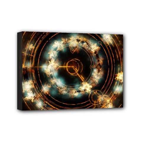 Science Fiction Energy Background Mini Canvas 7  X 5  by Simbadda