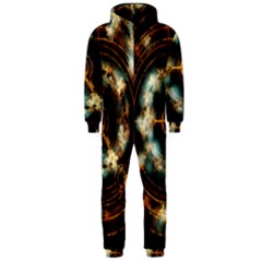 Science Fiction Energy Background Hooded Jumpsuit (men)  by Simbadda