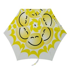 The Sun A Smile The Rays Yellow Mini Folding Umbrellas by Simbadda