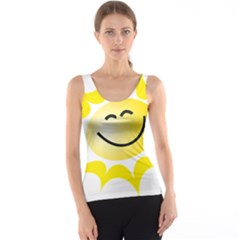 The Sun A Smile The Rays Yellow Tank Top by Simbadda