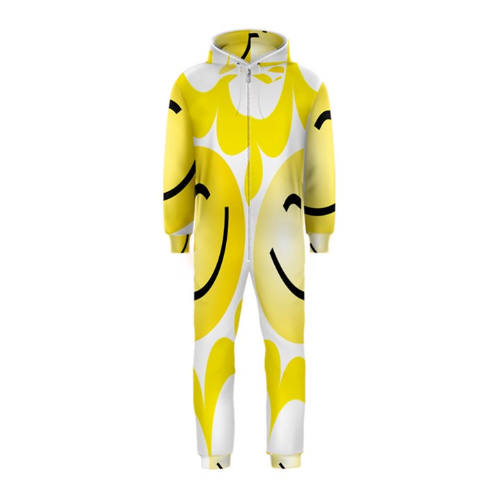 The Sun A Smile The Rays Yellow Hooded Jumpsuit (Kids)