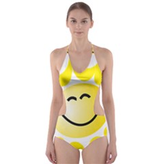 The Sun A Smile The Rays Yellow Cut-out One Piece Swimsuit by Simbadda