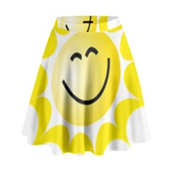 The Sun A Smile The Rays Yellow High Waist Skirt by Simbadda