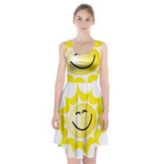 The Sun A Smile The Rays Yellow Racerback Midi Dress by Simbadda