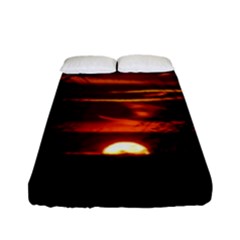 Sunset Sun Fireball Setting Sun Fitted Sheet (full/ Double Size)