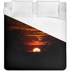 Sunset Sun Fireball Setting Sun Duvet Cover (king Size)