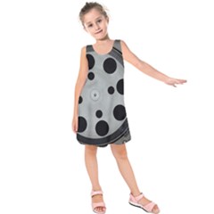 Turntable Record System Tones Kids  Sleeveless Dress