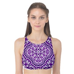 Mandala Purple Mandalas Balance Tank Bikini Top by Simbadda