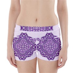 Mandala Purple Mandalas Balance Boyleg Bikini Wrap Bottoms by Simbadda