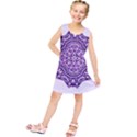 Mandala Purple Mandalas Balance Kids  Tunic Dress View1