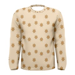 Pattern Gingerbread Star Men s Long Sleeve Tee by Simbadda