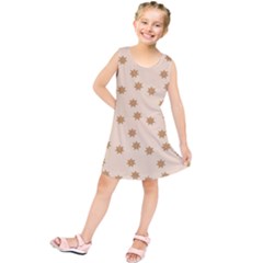 Pattern Gingerbread Star Kids  Tunic Dress