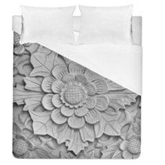 Pattern Motif Decor Duvet Cover (queen Size) by Simbadda