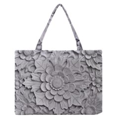 Pattern Motif Decor Medium Zipper Tote Bag