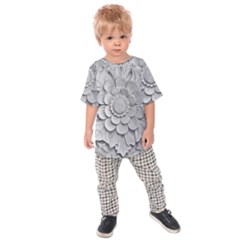 Pattern Motif Decor Kids  Raglan Tee