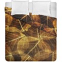 Leaves Autumn Texture Brown Duvet Cover Double Side (California King Size) View2