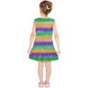 Mardi Gras Strip Tie Die Kids  Tunic Dress View2