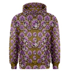 Gold Plates With Magic Flowers Raining Down Men s Pullover Hoodie