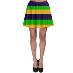 Mardi Gras Stripes Skater Skirt