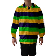 Mardi Gras Stripes Hooded Wind Breaker (Kids)