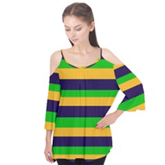 Mardi Gras Stripes Flutter Tees