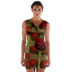 Spanish And Hot Wrap Front Bodycon Dress by pepitasart