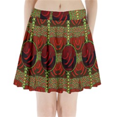 Spanish And Hot Pleated Mini Skirt by pepitasart