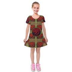 Spanish And Hot Kids  Short Sleeve Velvet Dress by pepitasart