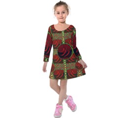 Spanish And Hot Kids  Long Sleeve Velvet Dress by pepitasart