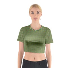 Mardi Gras Checker Boards Cotton Crop Top by PhotoNOLA